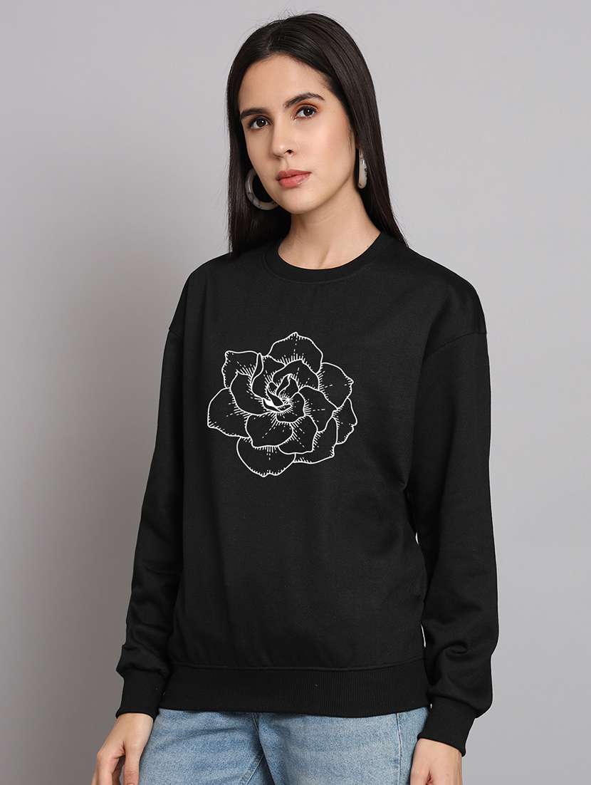 women printed long sleeve sweatshirt - 22107543 -  Standard Image - 1