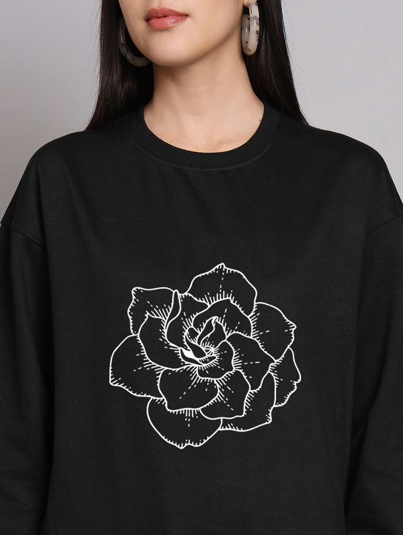 women printed long sleeve sweatshirt - 22107543 -  Standard Image - 4