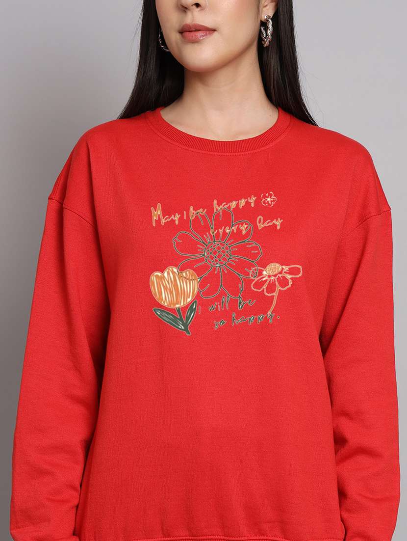 women printed long sleeve sweatshirt - 22107545 -  Standard Image - 4