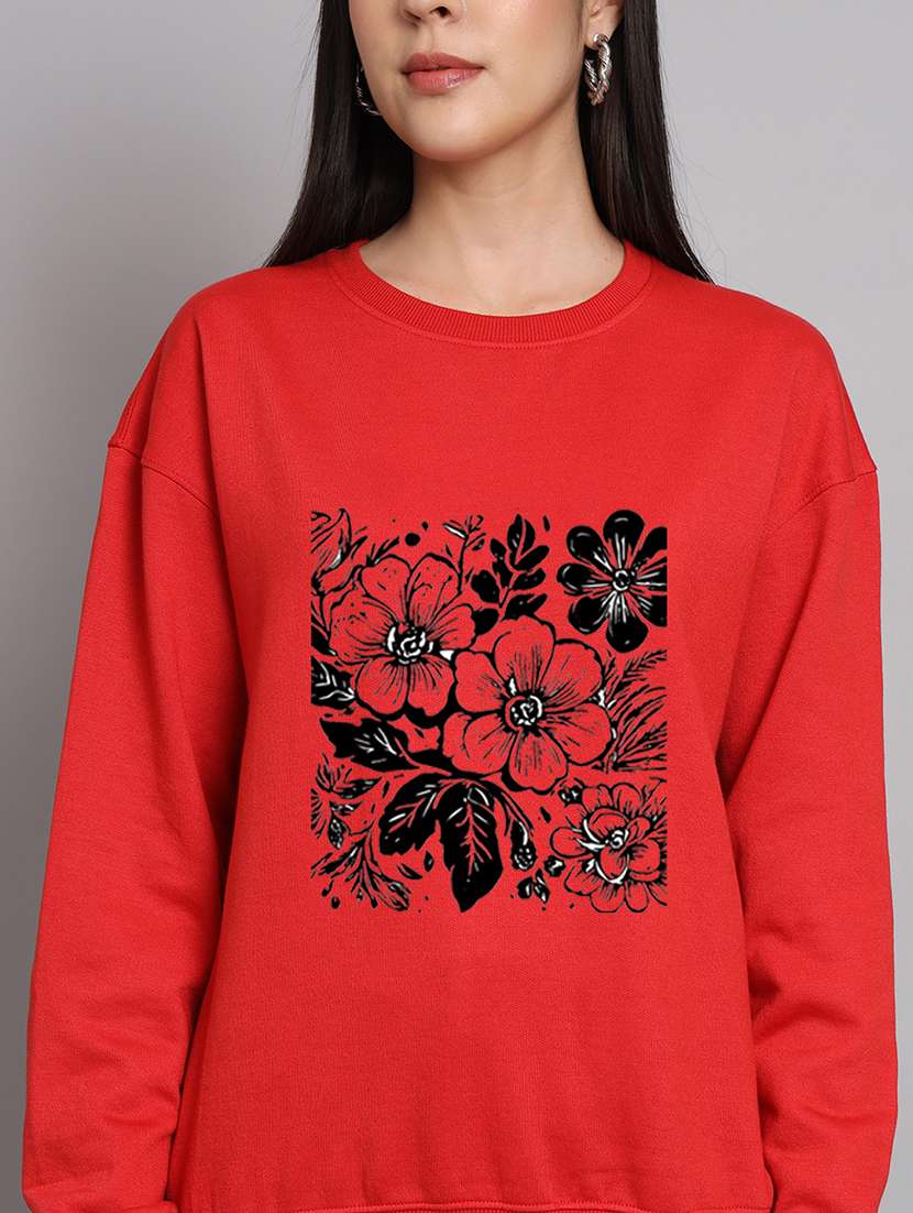 women printed long sleeve sweatshirt - 22107547 -  Standard Image - 4