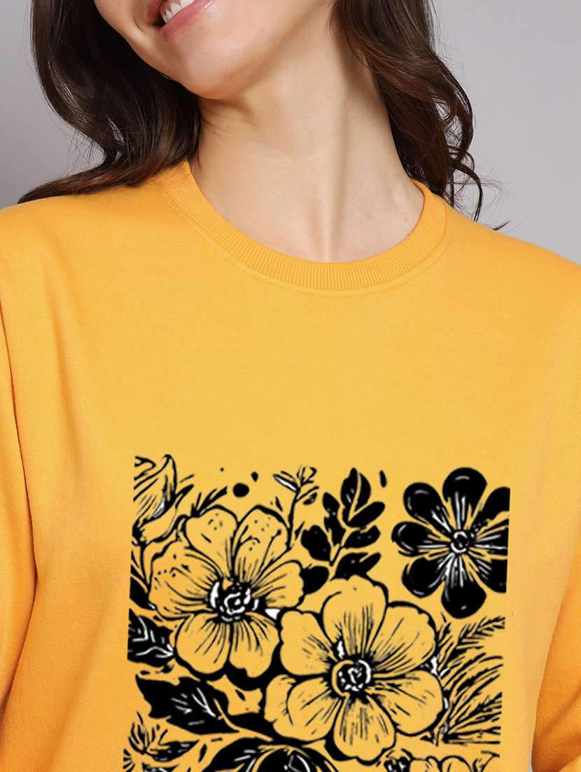 women printed long sleeve sweatshirt - 22107552 -  Standard Image - 4