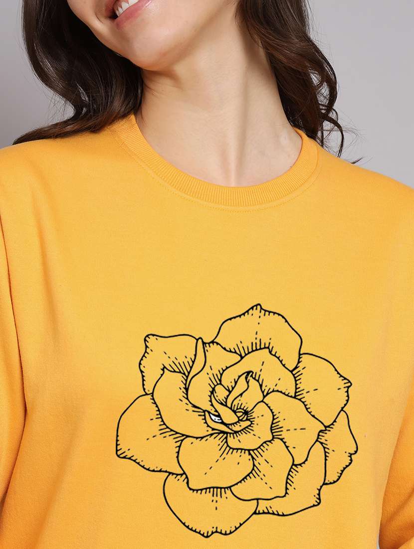 women printed long sleeve sweatshirt - 22107554 -  Standard Image - 4