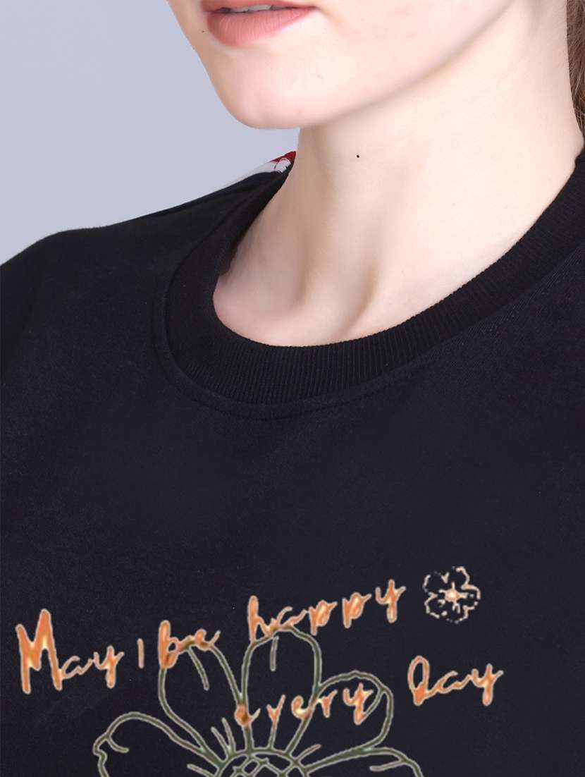 women printed long sleeve sweatshirt - 22107555 -  Standard Image - 4