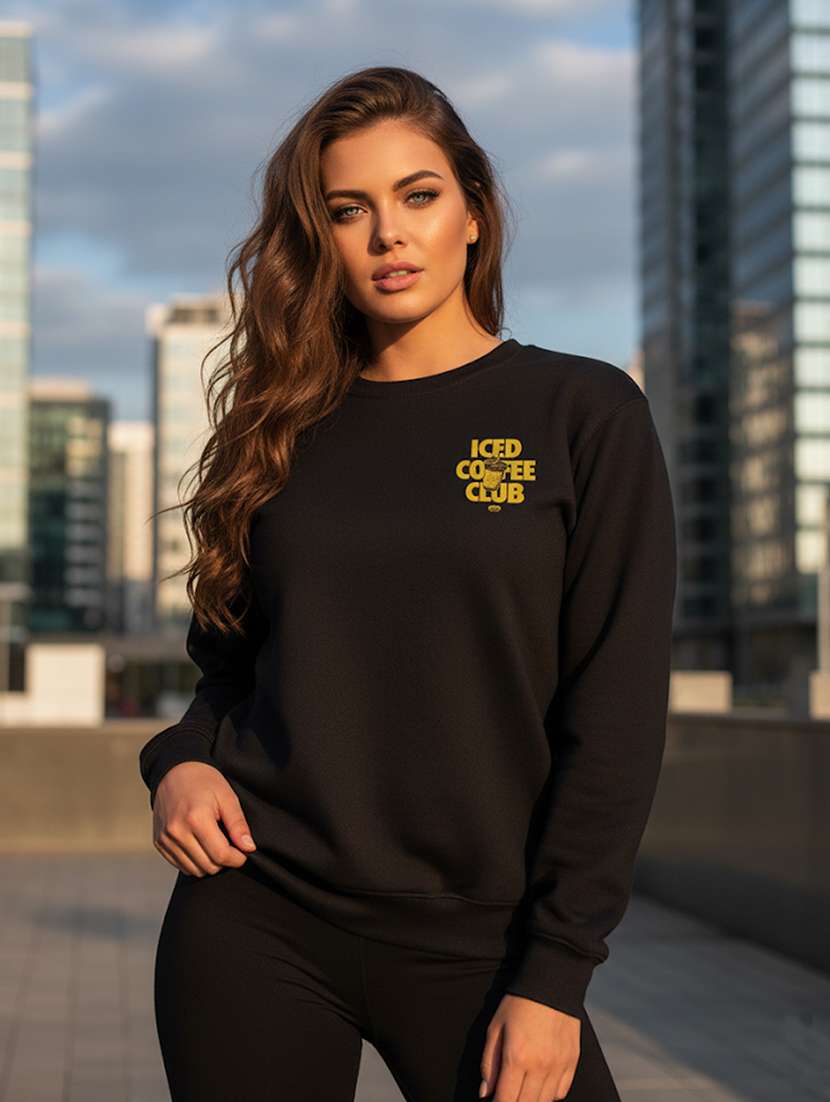 women printed long sleeve sweatshirt