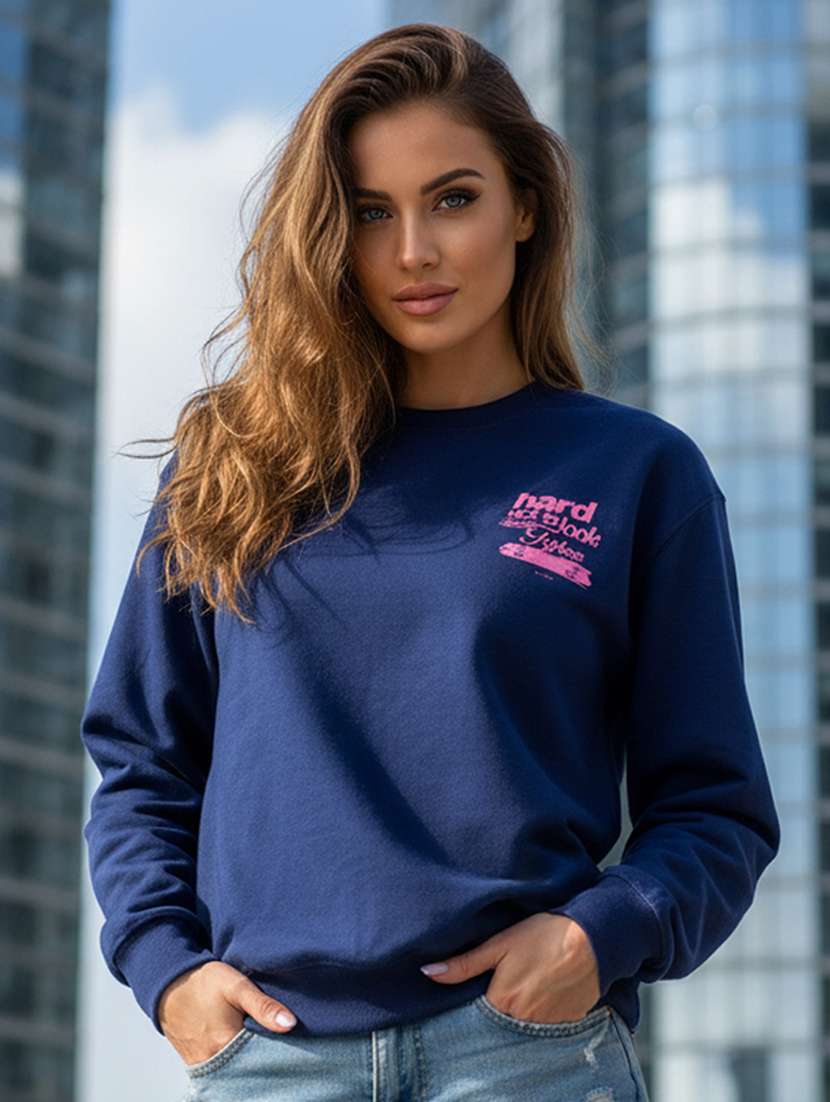 women printed long sleeve sweatshirt