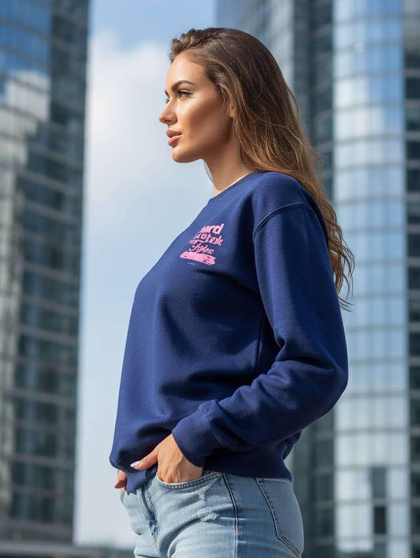 women printed long sleeve sweatshirt - 22107562 -  Standard Image - 1