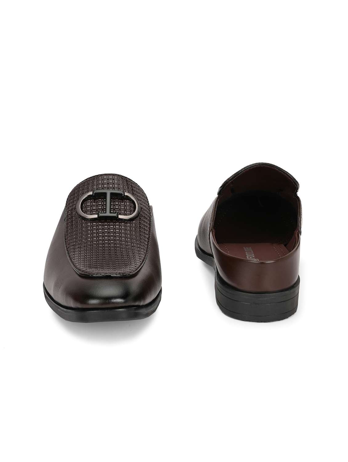 men brown slip on mule - 22107642 - Standard Image - 4
