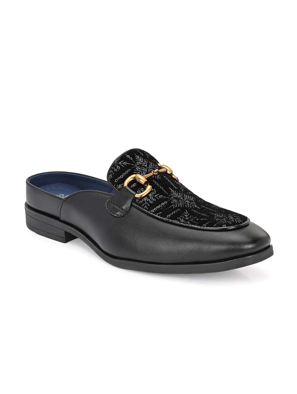 men black slip on mule - 22107643 - Standard Image - 1