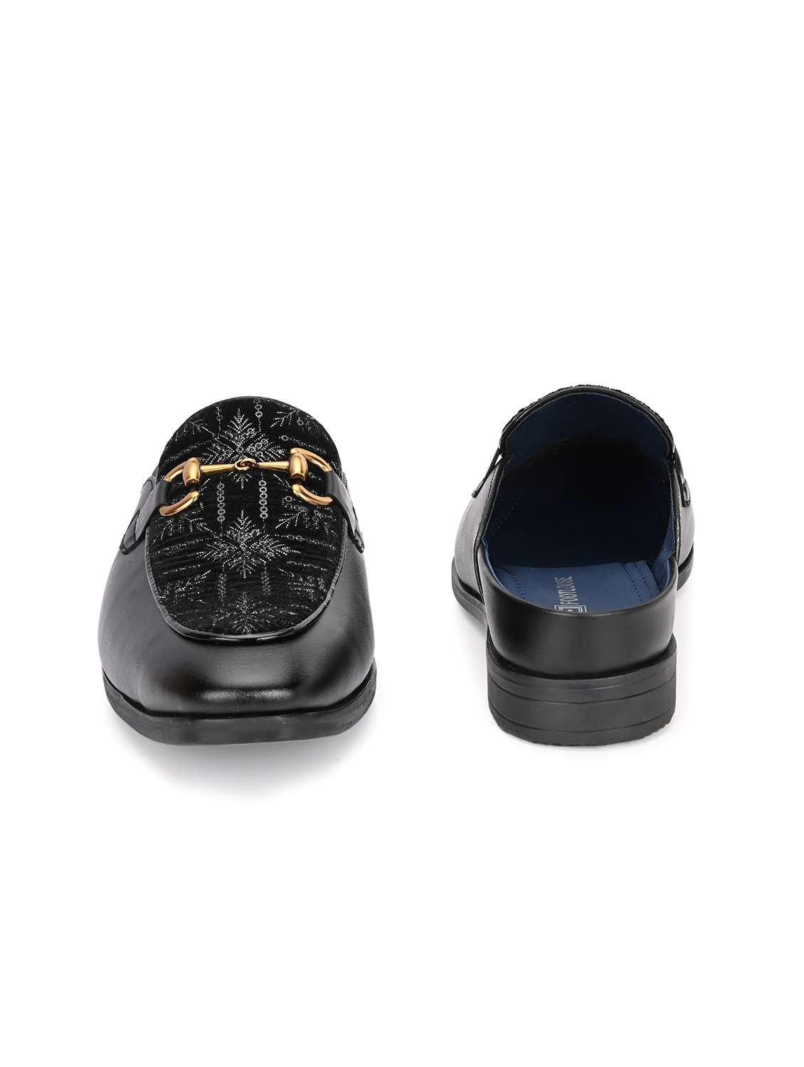men black slip on mule - 22107643 - Standard Image - 4