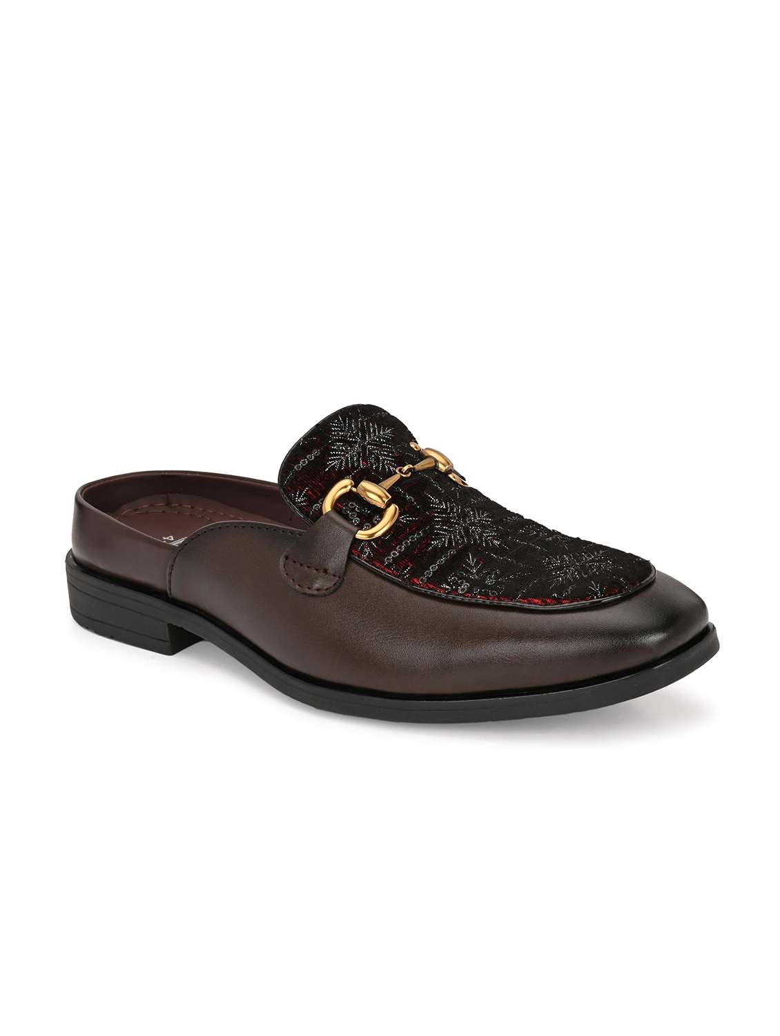 men brown slip on mule - 22107644 - Standard Image - 1