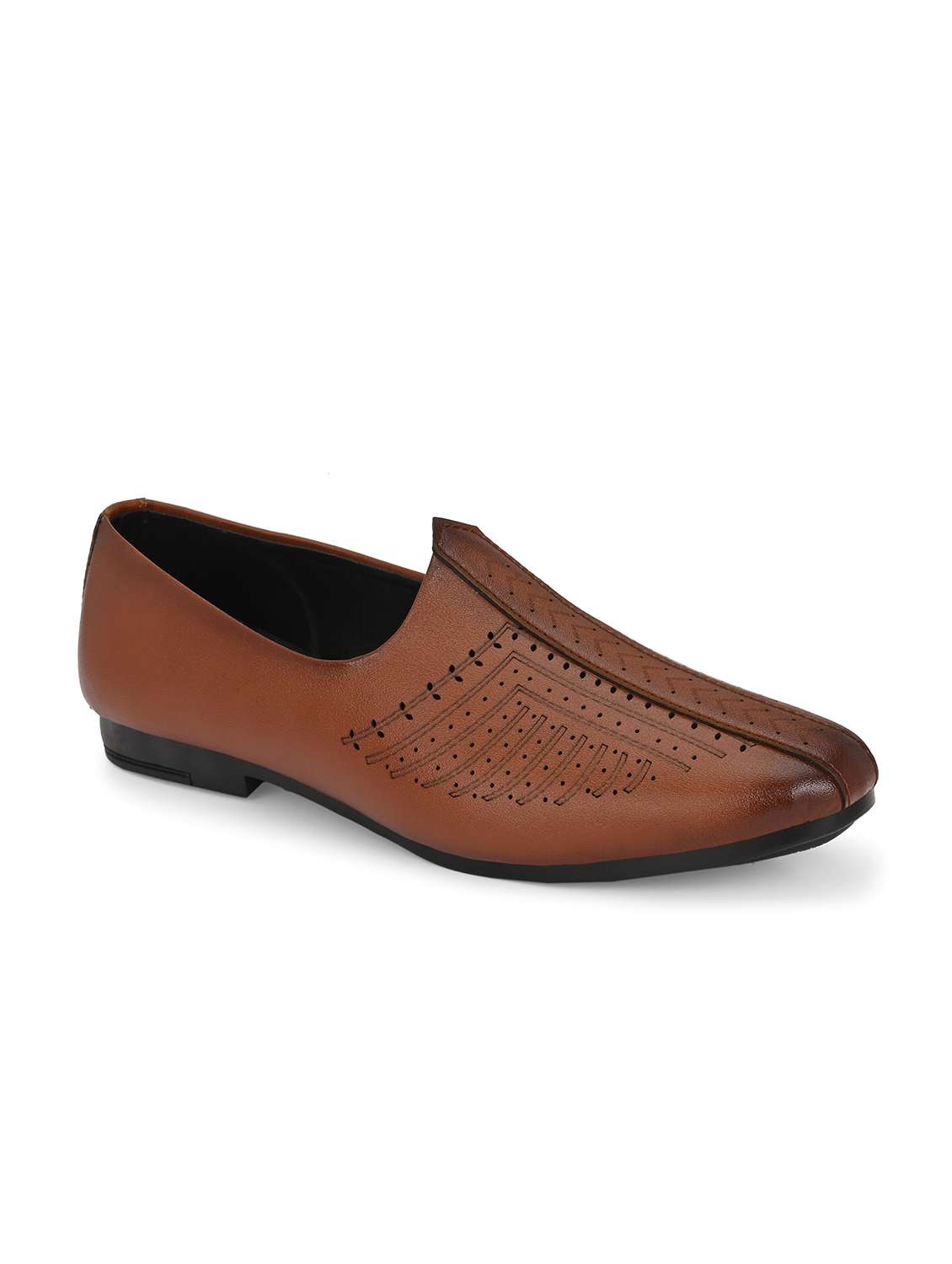 men tan slip on juti - 22107646 -  Standard Image - 1