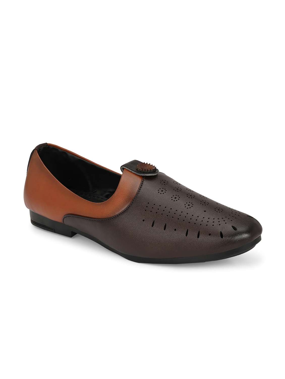 menn brown slip on juti - 22107647 -  Standard Image - 1