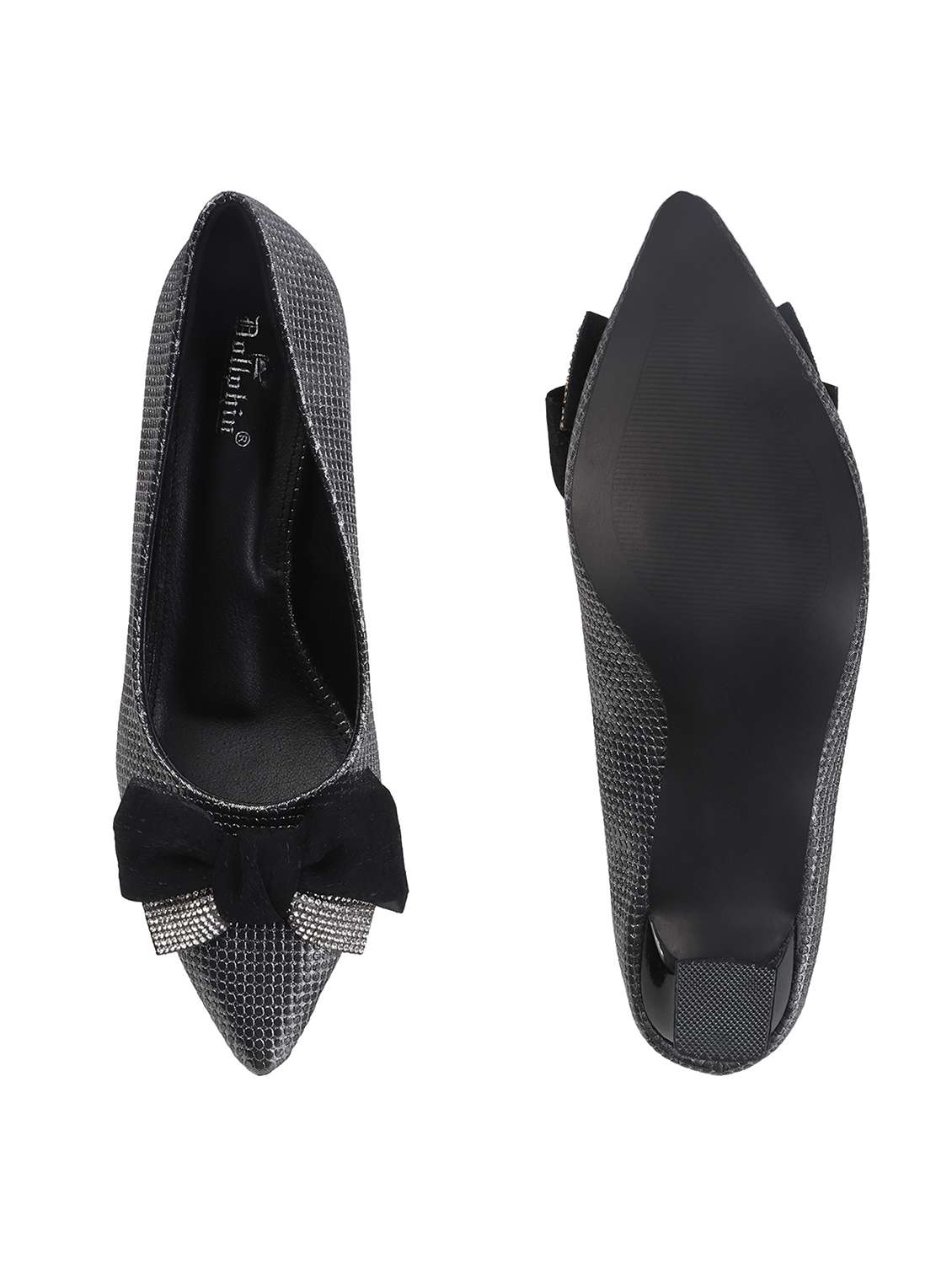 women black slip on pump - 22107653 - Standard Image - 4