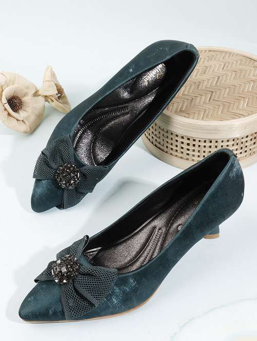 women green slip on pump - 22107658 -  Standard Image - 0