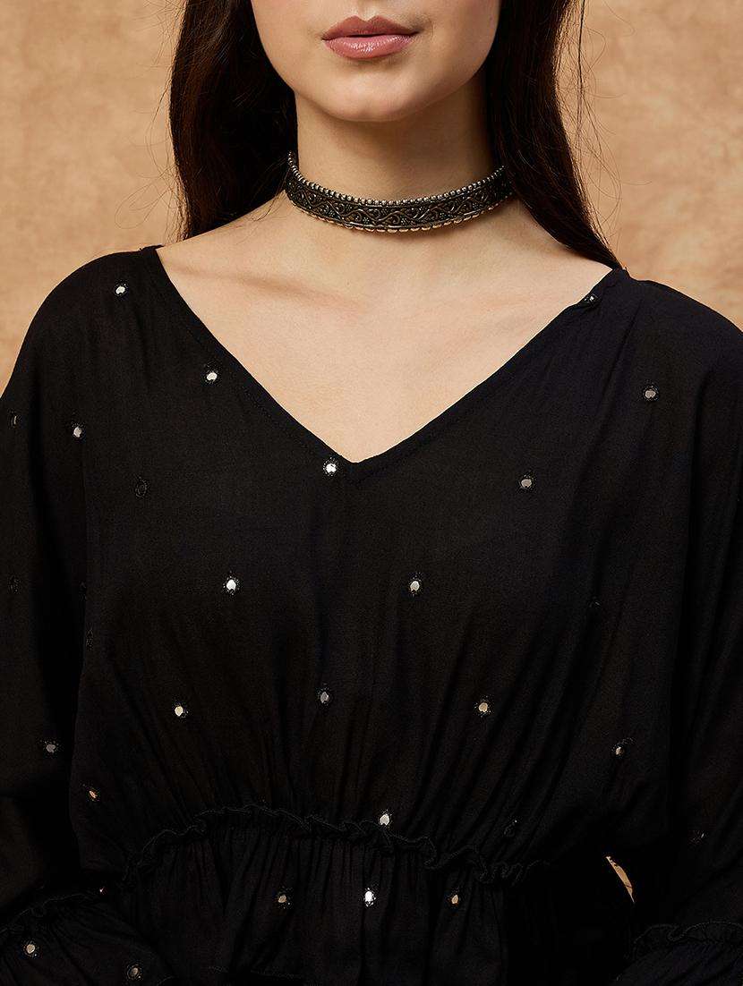 women solid with work skirt & top ethnic co-ord set - 22107692 -  Standard Image - 1