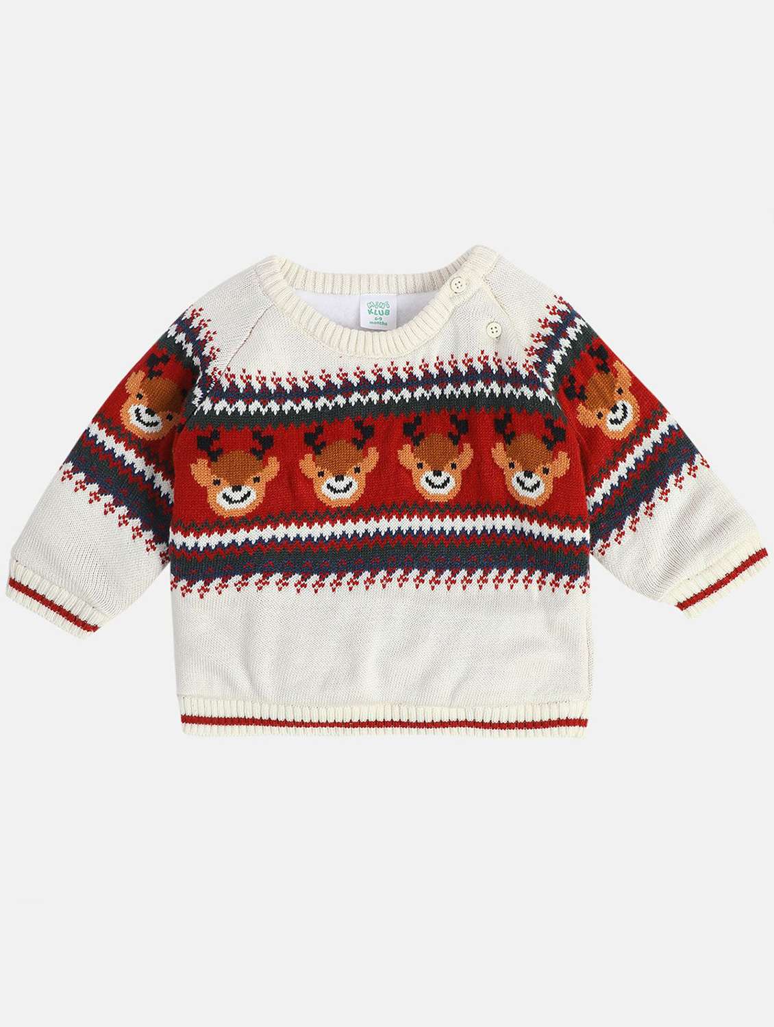boys printed long sleeve sweater