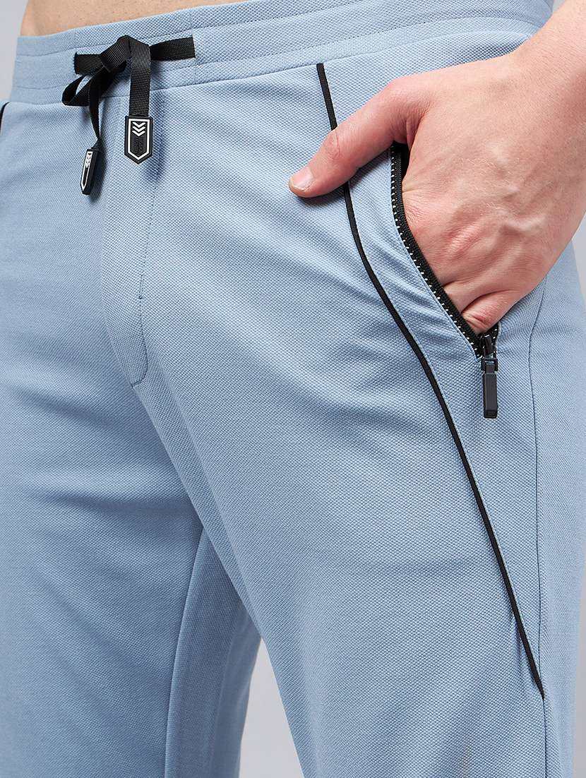 men solid mid rise regular fit full length track pant - 22107747 -  Standard Image - 4