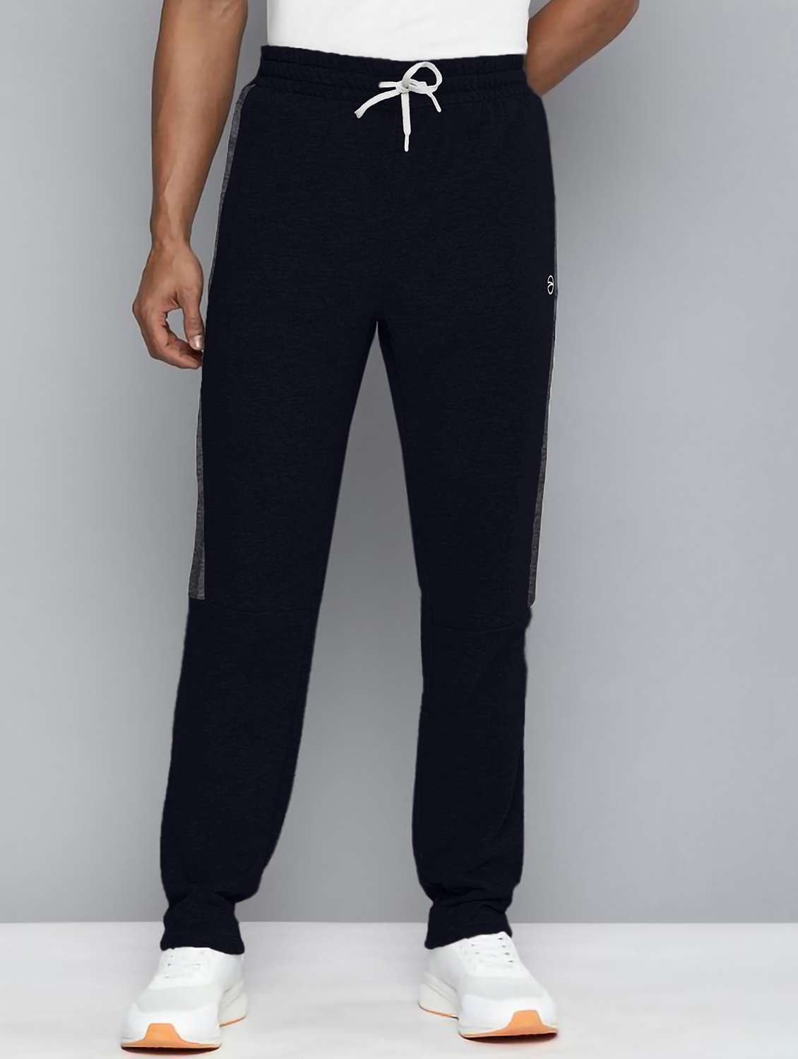 men side taped mid rise full length track pant - 22107765 -  Standard Image - 1