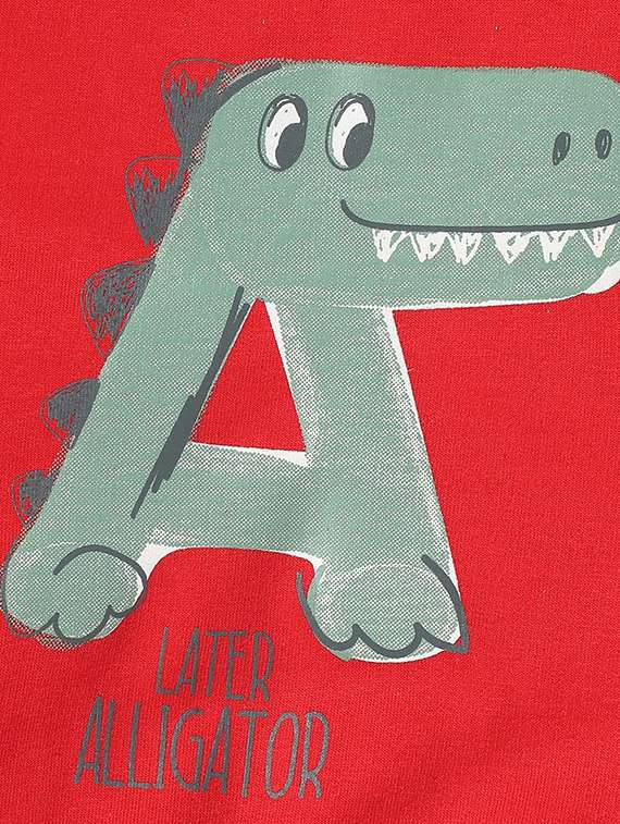 boy long sleeve front print sweatshirt - 22107768 -  Standard Image - 4