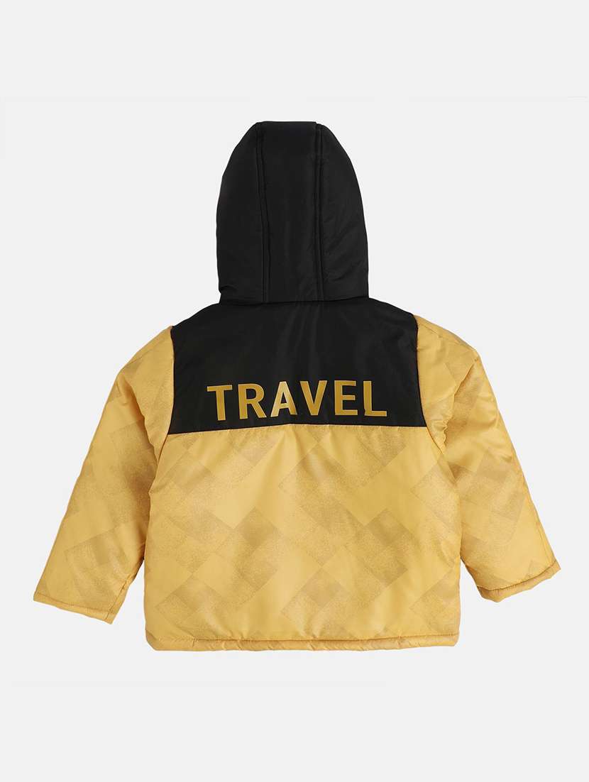 boy long sleeve quilted hooded jackets - 22107802 -  Standard Image - 1