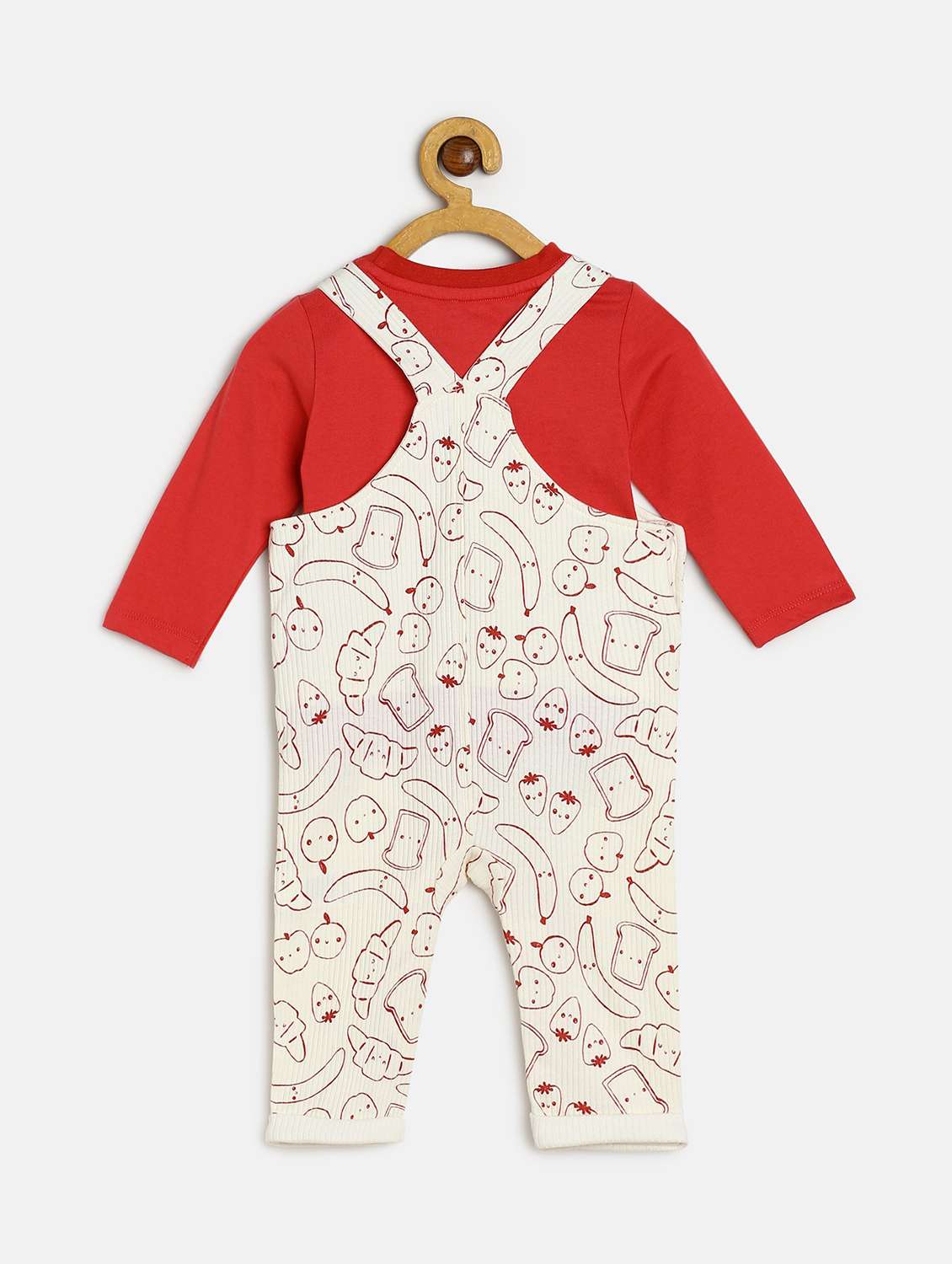 boys printed t-shirt and dungree set - 22107885 -  Standard Image - 4