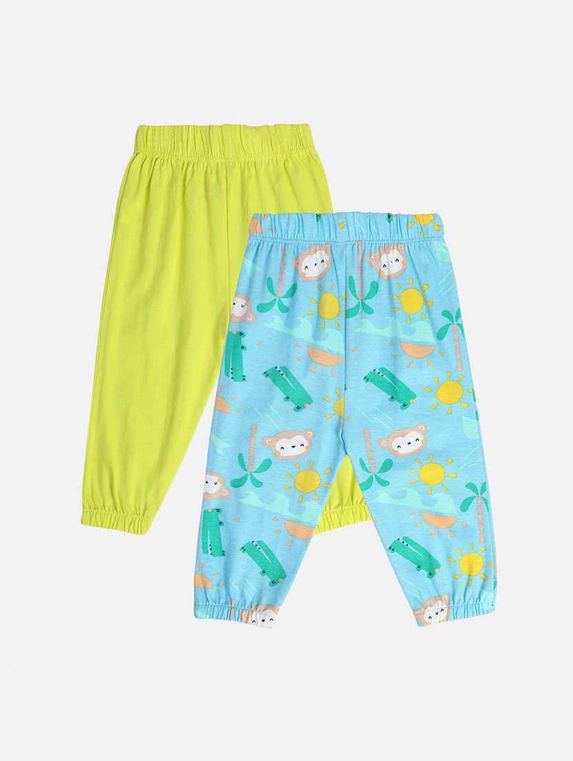 boys pack of 2 printed winterwear jogger - 22107909 -  Standard Image - 1