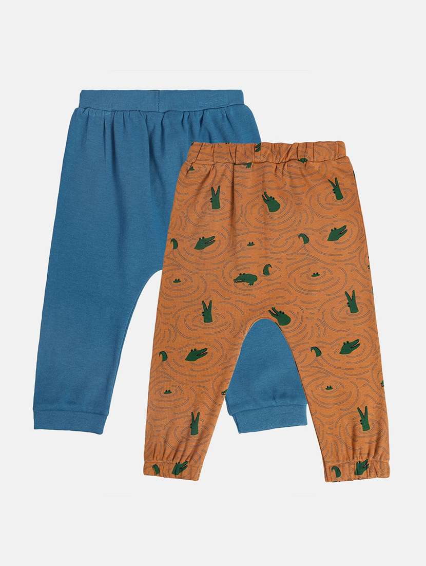 boys pack of 2 printed winterwear jogger - 22107929 -  Standard Image - 1