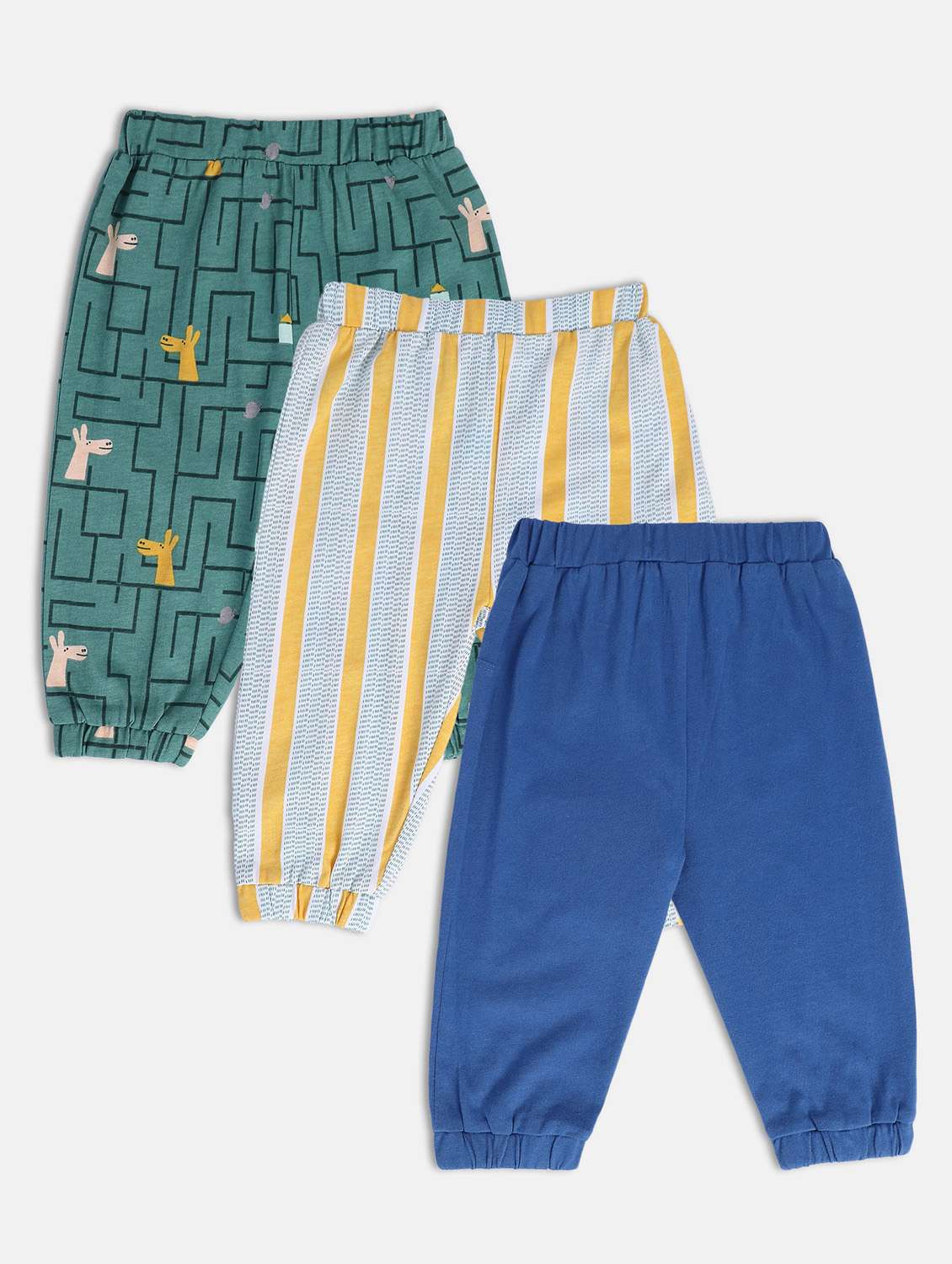 boys pack of 3 printed winterwear jogger - 22107933 -  Standard Image - 1