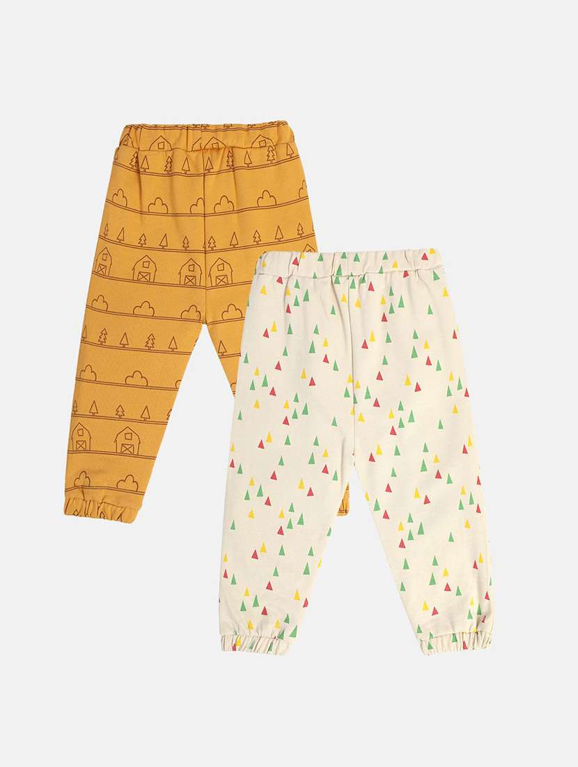 boys pack of 2 printed winterwear jogger - 22107951 -  Standard Image - 1
