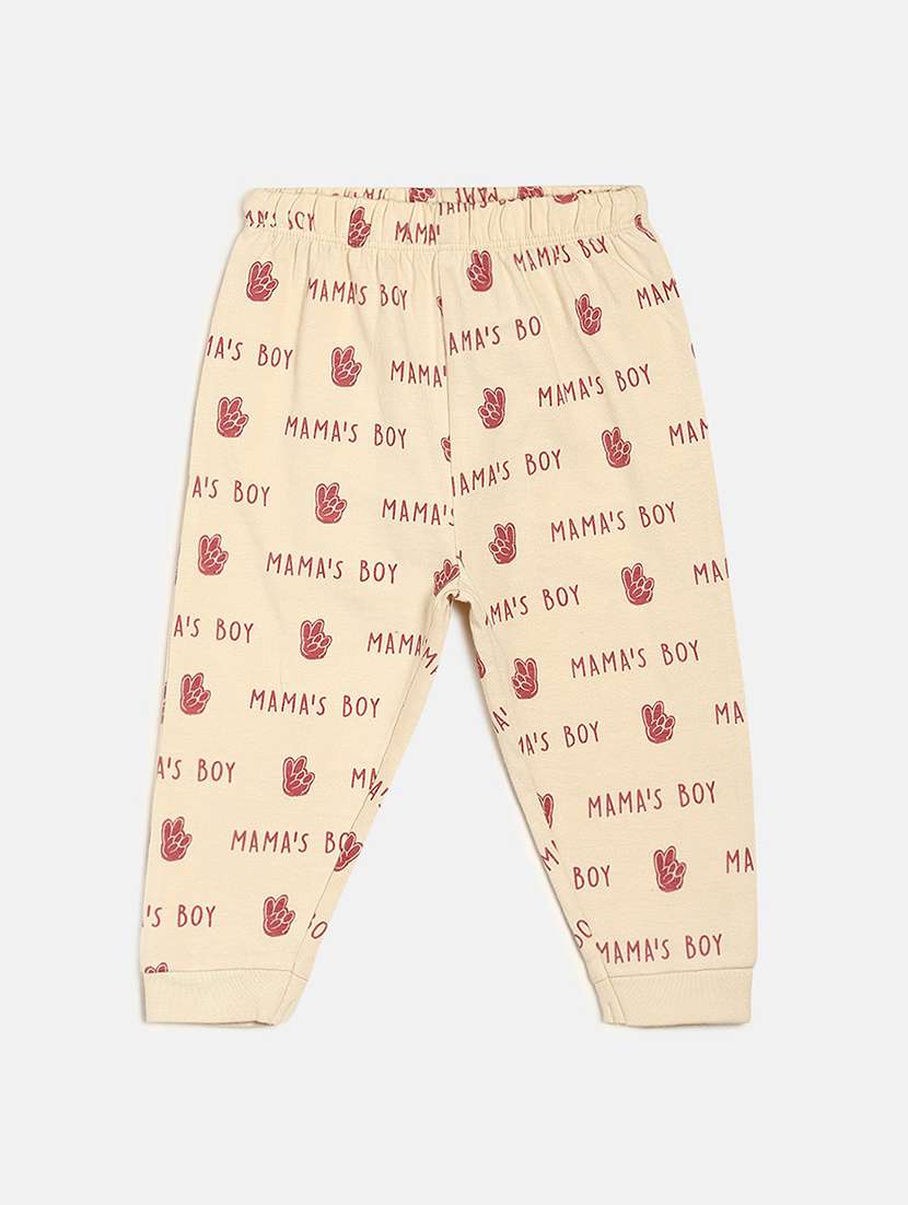 boys pack of 3 printed winterwear jogger - 22107983 -  Standard Image - 4