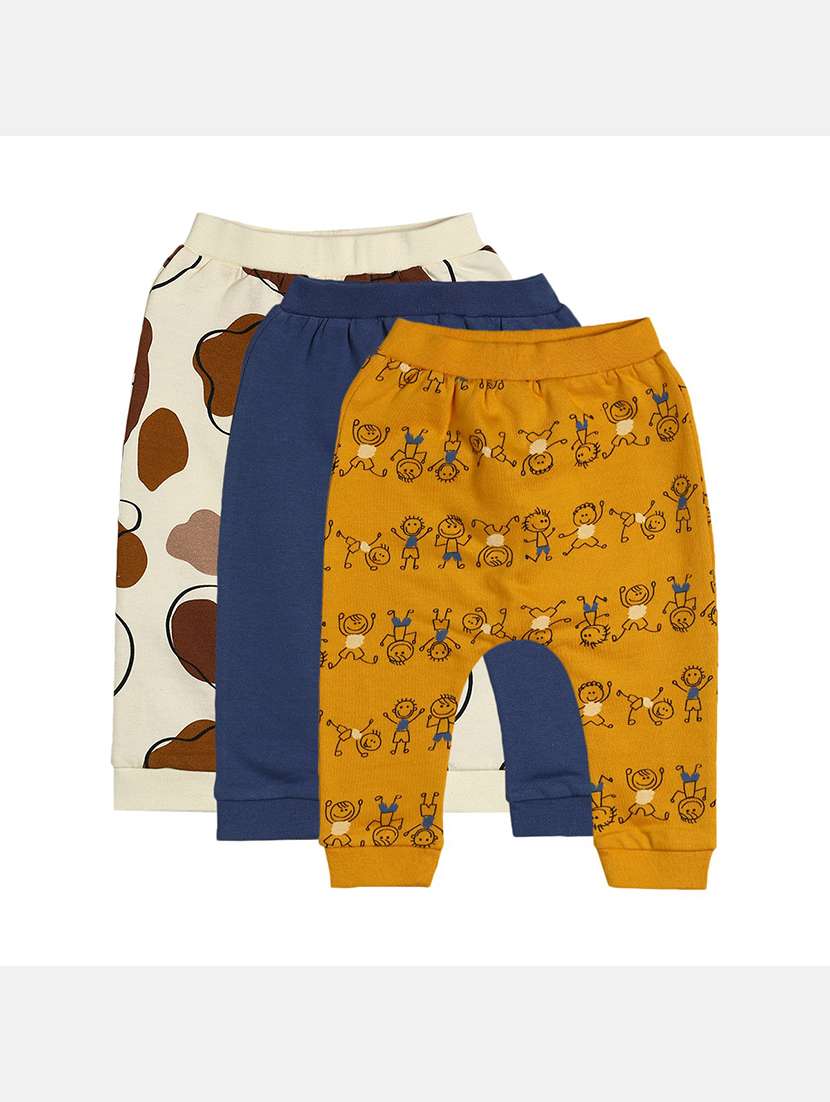 boys pack of 3 printed winterwear jogger
