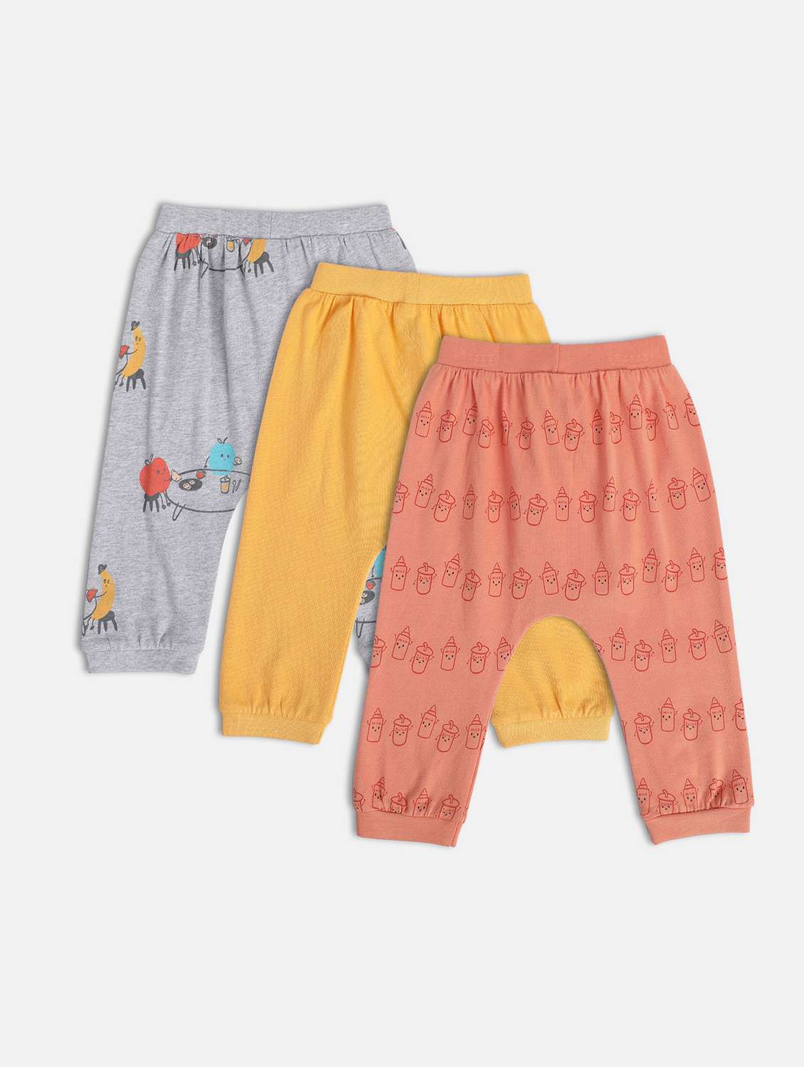 boys pack of 3 printed winterwear jogger - 22108003 -  Standard Image - 1