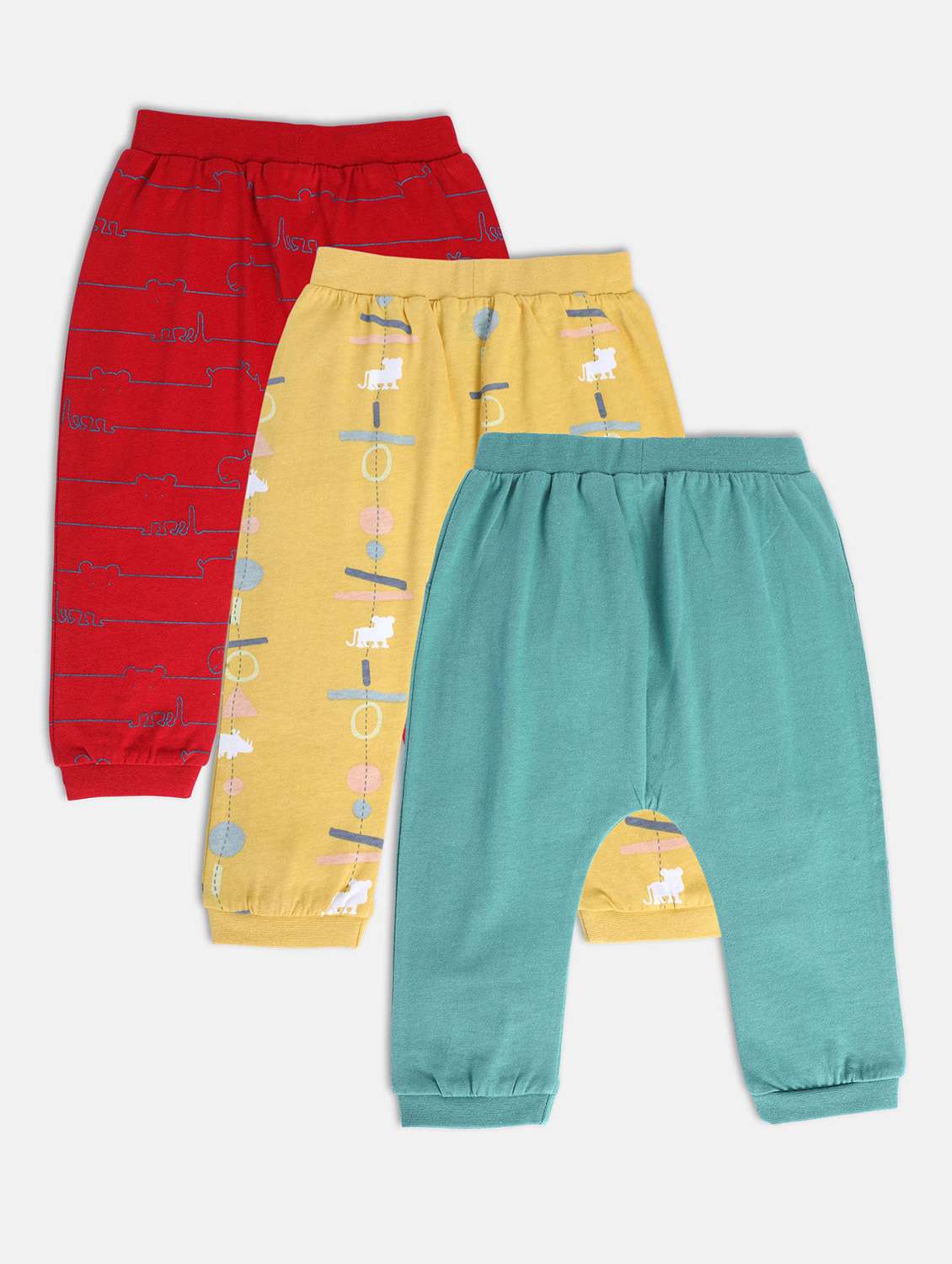boys pack of 3 printed winterwear jogger - 22108013 -  Standard Image - 1