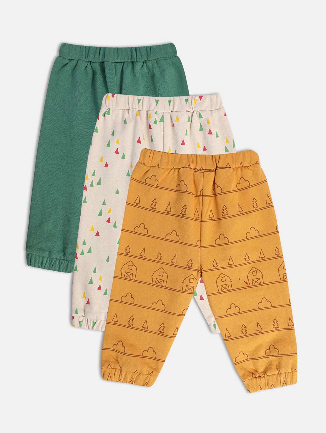 boys pack of 3 printed winterwear jogger - 22108022 -  Standard Image - 1