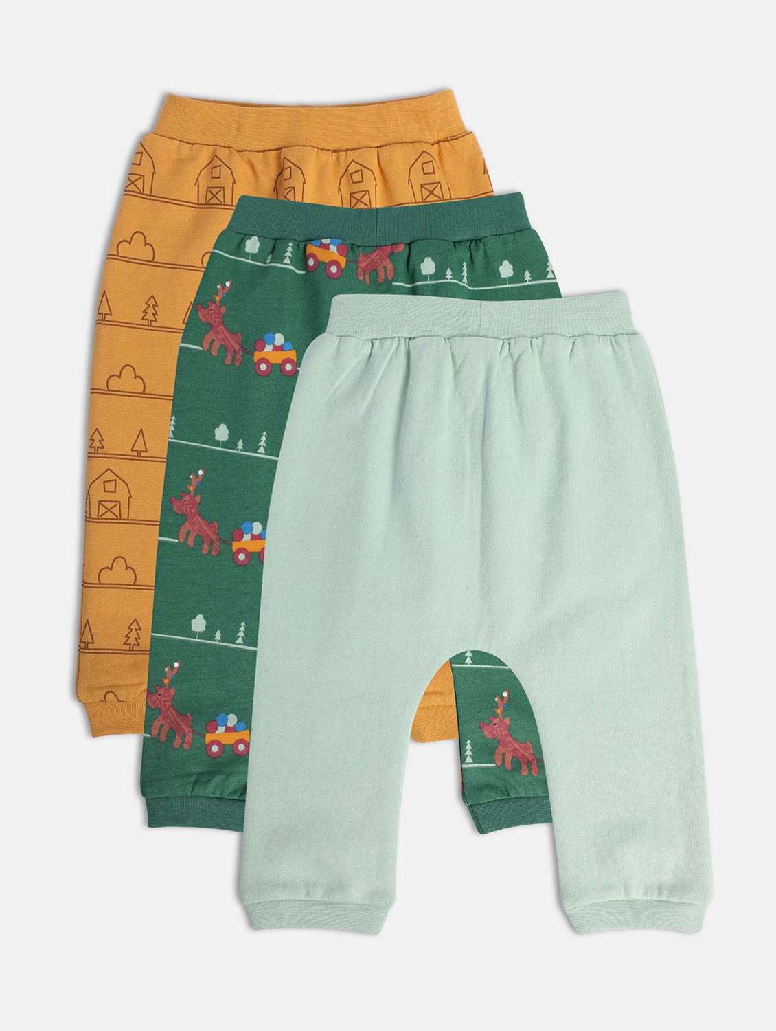 boys pack of 3 printed winterwear jogger - 22108024 -  Standard Image - 1