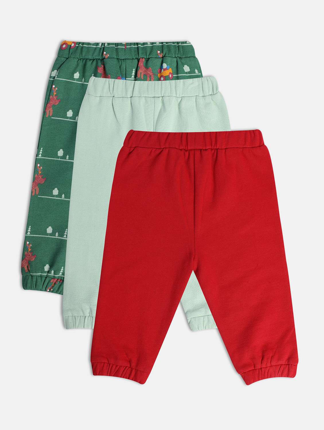 boys pack of 3 printed winterwear jogger - 22108029 -  Standard Image - 1