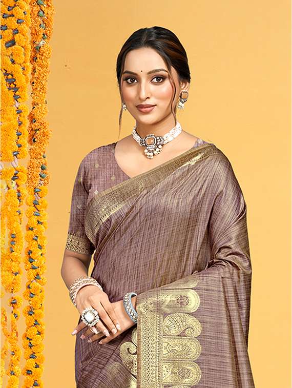 women self design assam silk saree with blouse - 22108063 -  Standard Image - 1