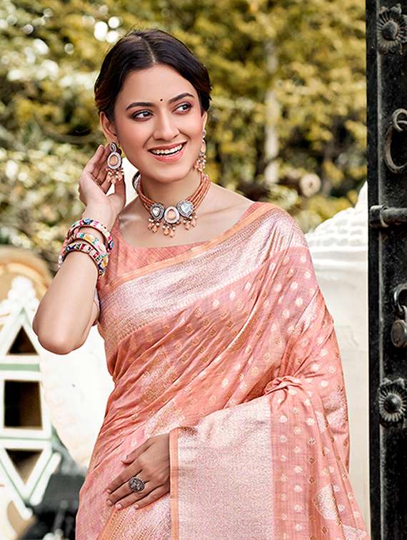 women self design assam silk saree with blouse - 22108071 -  Standard Image - 1