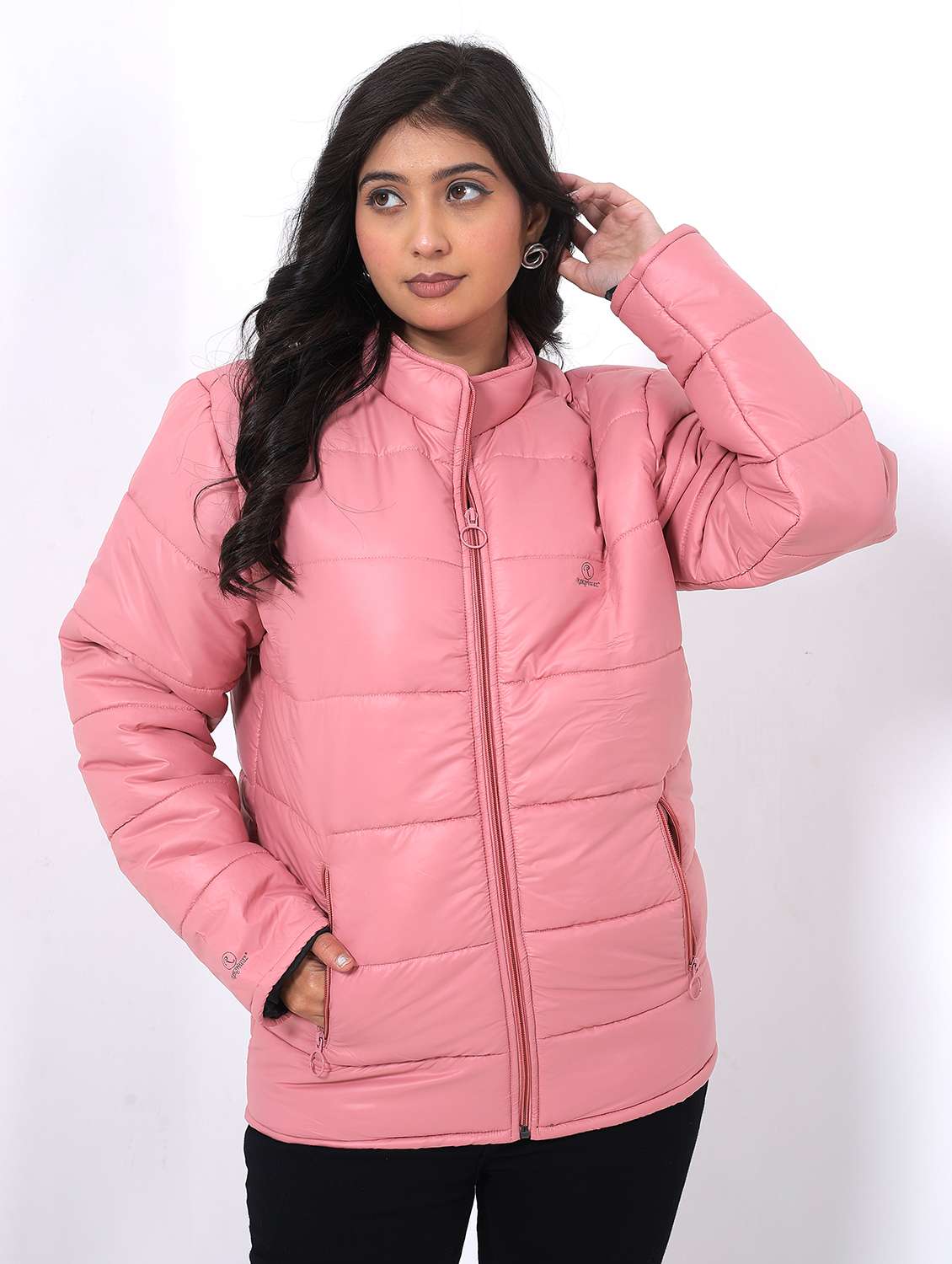 women printed long sleeve quilted jacket - 22108144 -  Standard Image - 1