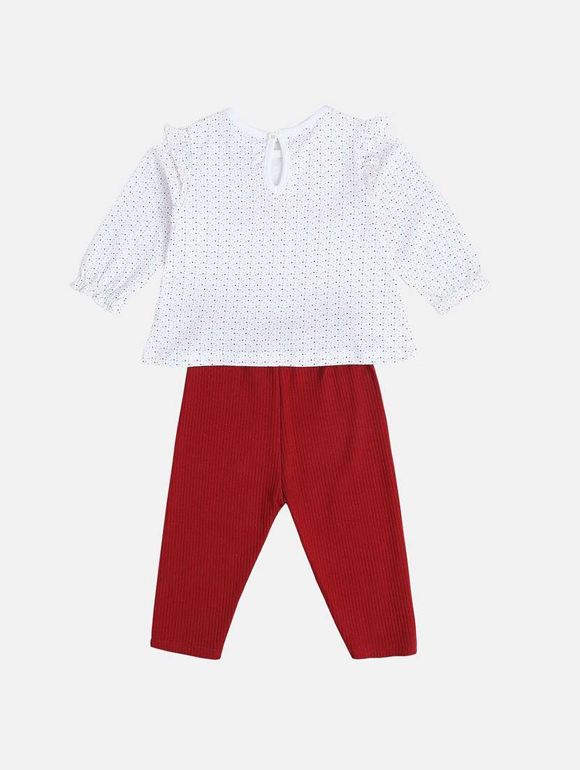 girls printed top & trouser co-ord set - 22108190 -  Standard Image - 1