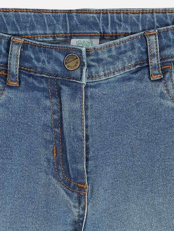 girls washed mid rise straight fit jeans - 22108262 -  Standard Image - 4