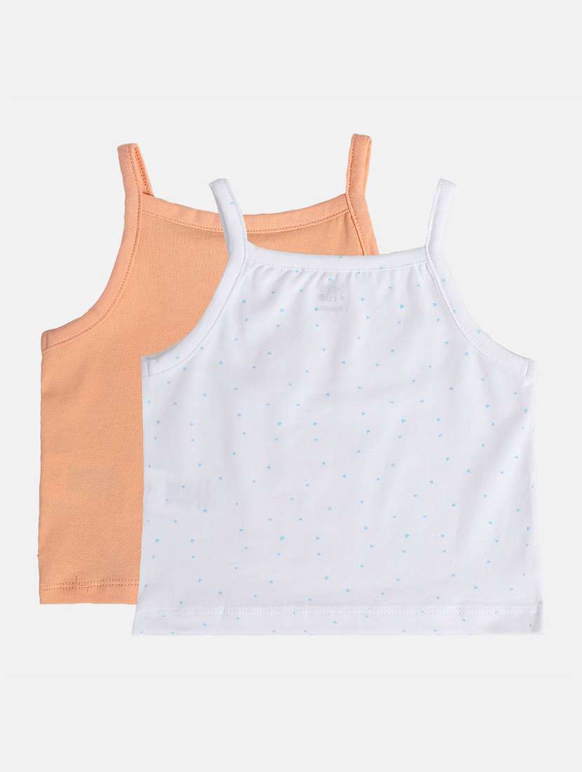 girls pack of 2 solid sleeveless slip - 22108278 -  Standard Image - 1