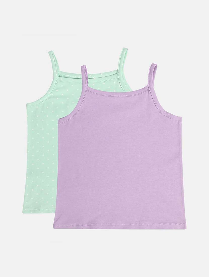 girls pack of 2 printed sleeveless slip - 22108285 -  Standard Image - 1