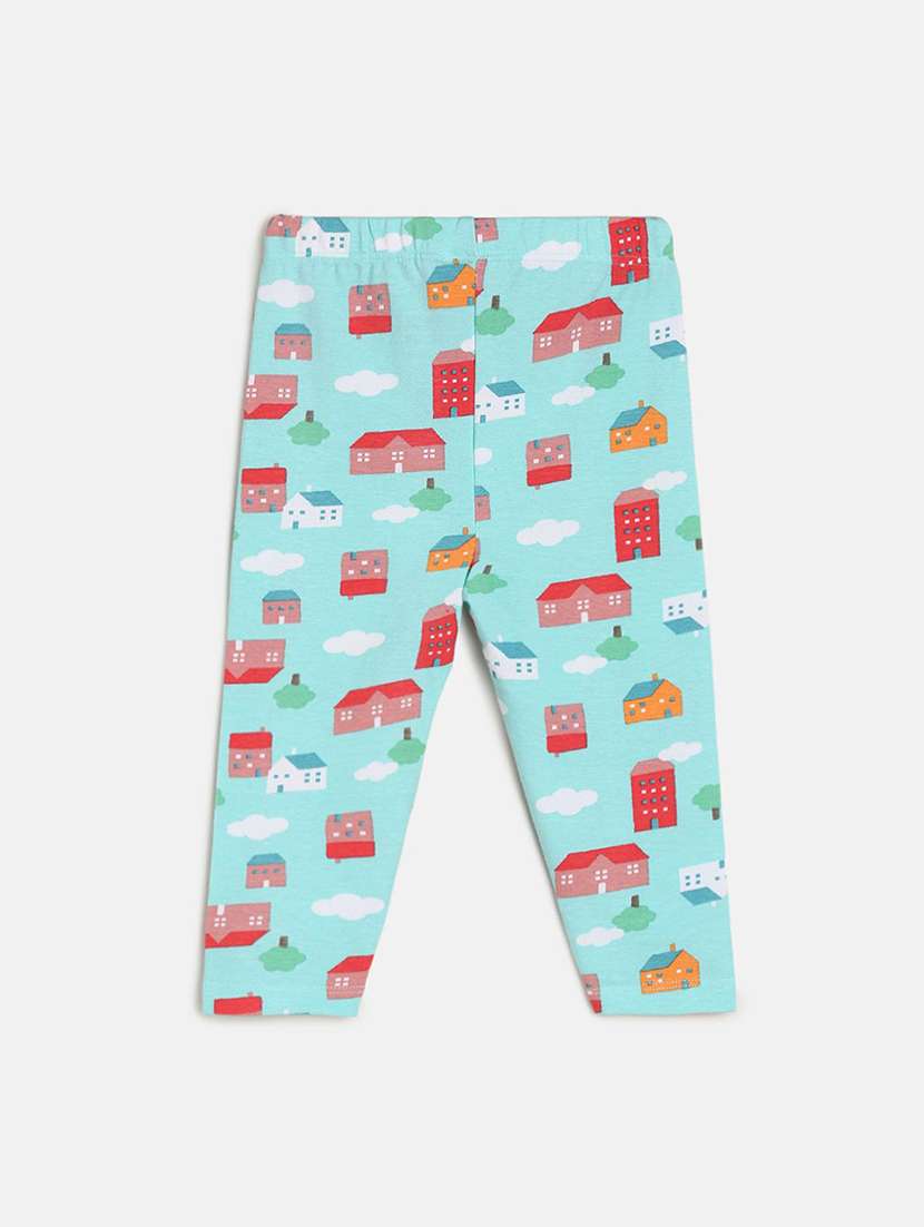 girls pack of 3 printed mid rise legging - 22108356 - Standard Image - 4