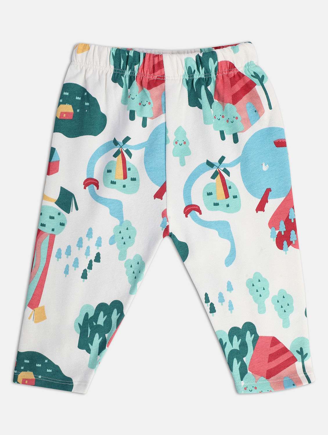 girls pack of 3 printed mid rise legging - 22108370 - Standard Image - 4