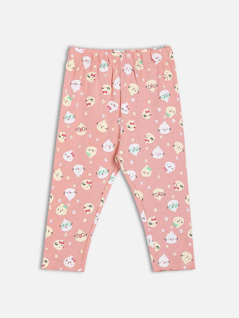 girls pack of 3 printed mid rise legging - 22108381 - Standard Image - 4