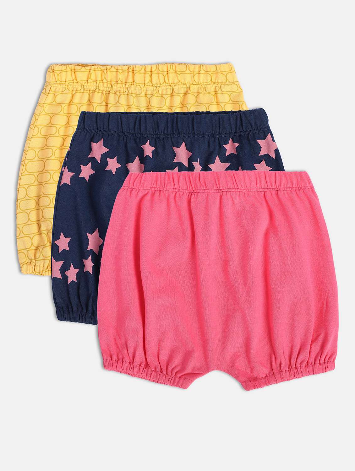 girls pack of 3 printed mid rise bloomer - 22108394 -  Standard Image - 1