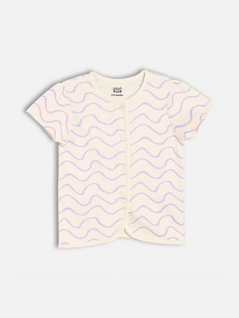 girls pack of 2 printed round neck top - 22108475 -  Standard Image - 4