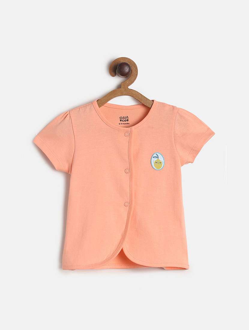 girls pack of 3 printed round neck top - 22108485 -  Standard Image - 1