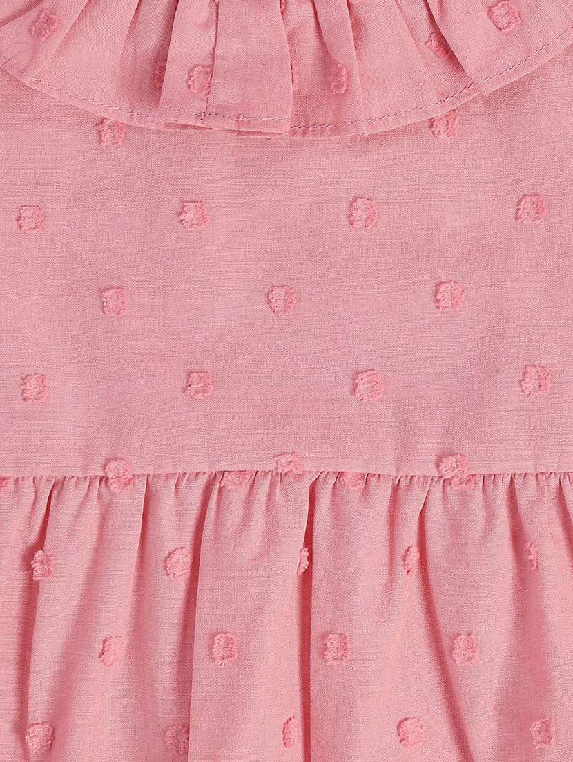 girls solid long sleeve peplum top - 22108536 -  Standard Image - 4